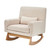 Gaia Serena Rocking/Feeding Chair - Biscuit/Oak