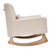 Gaia Serena Rocking/Feeding Chair - Biscuit/Oak