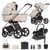 Venicci Tinum Upline Cabriofix i-Size Travel System - Stone Beige