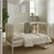 CuddleCo Nola Cot Bed - White & Natural