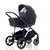 Mee-Go Uno+ 3-in-1 Travel System Plus Base - Black/Chrome