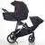 Mee-Go Uno+ 3-in-1 Travel System Plus Base - Black/Chrome