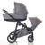 Mee-Go Uno+ 3-in-1 Travel System Plus Base - Grey/Chrome