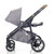 Mee-Go Uno+ 3-in-1 Travel System Plus Base - Grey/Chrome