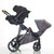 Mee-Go Uno+ 3-in-1 Travel System Plus Base - Grey/Chrome