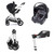 Babymore Mimi Coco i-Size & Base Travel System - Silver