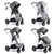 Babymore MeMore V2 13 Piece Coco i-Size Travel System - Chrome