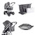 Babymore MeMore V2 13 Piece Coco i-Size Travel System - Chrome