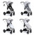 Babymore MeMore V2 13 Piece Coco i-Size Travel System - Silver