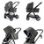 Babymore MeMore V2 13 Piece Coco i-Size Travel System - Black