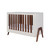 Tutti Bambini Fuori Mini Cot Bed - Warm Walnut/White Sand