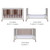 Tutti Bambini Fuori 3 Piece Room Set - White Sand/Warm Walnut