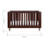 Tutti Bambini Japandi Mini Cot Bed - Warm Walnut