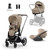 Cybex e-Priam Travel System inc Lux Carrycot - Cozy Beige