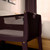 SnuzPod Studio Bedside Crib with Mattress - Rome Burgundy