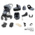 Babystyle Oyster 3 Ultimate 12-Piece Bundle - Gun Metal Chassis/Dream Blue