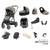 Babystyle Oyster 3 Ultimate 12-Piece Bundle - Gun Metal Chassis/Stone