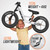 BERG Biky Cross Balance Bike with Handbrake - White