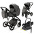 Mee-Go Milano Evo 3-in-1 Cabriofix Plus Base Travel System - Slate Grey