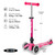 Micro Mini Foldable LED Scooter - Pink