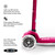 Micro Maxi Deluxe LED Scooter - Pink