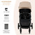 Kinderkraft MITZY Pushchair - Linen Beige