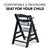 Hauck Alpha+ Wooden Highchair - Black