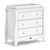 Boori Sleigh Chest of Drawers with Changing Tray (Smart Assembly) - White