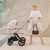 Venicci Tinum Upline Pebble 360 Pro Travel System - Stone Beige