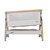 Tutti Bambini CoZee Essentials Bundle® Bedside Crib - Oak/Sterling Silver
