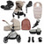 Silver Cross Dune Pram inc Compact Folding Carrycot with Cloud T Ultimate Pack - Stone