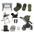 Ickle Bubba Stomp Luxe Galaxy Travel & Home Bundle - Black/Woodland/Black