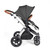 Ickle Bubba Stomp Luxe Galaxy Travel System - Silver/Charcoal Grey/Tan