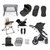 Ickle Bubba Stomp Luxe Galaxy Travel & Home Bundle - Silver/Midnight/Tan
