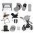 Ickle Bubba Stomp Luxe Galaxy Travel & Home Bundle - Silver/Pearl Grey/Tan