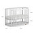 Boori Oasis Oval Cot with Mattress - White