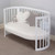 Boori Oasis Oval Cot with Mattress - White