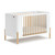 Boori Nova Cot Bed with Mattress - White & Beech