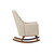 Tutti Bambini Danica Rocking Chair & Footstool - Stone/Walnut