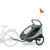 Hauck Dryk Duo Plus Bike Trailer & Buggy - Dark Green