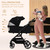 Kinderkraft YOXI 3-in-1 Pram & Car Seat Bundle - Pure Black