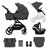 Kinderkraft YOXI 3-in-1 Pram & Car Seat Bundle - Moonlight Grey