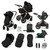 Ickle Bubba Stomp Luxe Cirrus Travel System - Bronze/Midnight/Black