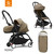 Stokke® YOYO³ Stroller from newborn to toddler + FREE Footmuff - Toffee