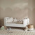 Gaia Baby Serena Cot Bed - White/Natural