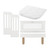 Gaia Baby Serena Bedside Crib Add-On - White/Natural