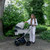 My Babiie MB450i 3-in-1 Travel System + Base - Steel Blue