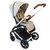 My Babiie MB500i 3-in-1 Travel System + Base - Rose Gold Stone