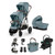 Cybex Gazelle S Taupe Double Travel System - Stormy Blue
