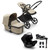 Bugaboo Fox Cub All Terrain Pushchair + Turtle Air & Base - Black/Desert Beige